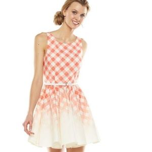 LC Lauren Conrad Gingham Ombre Summer Dress